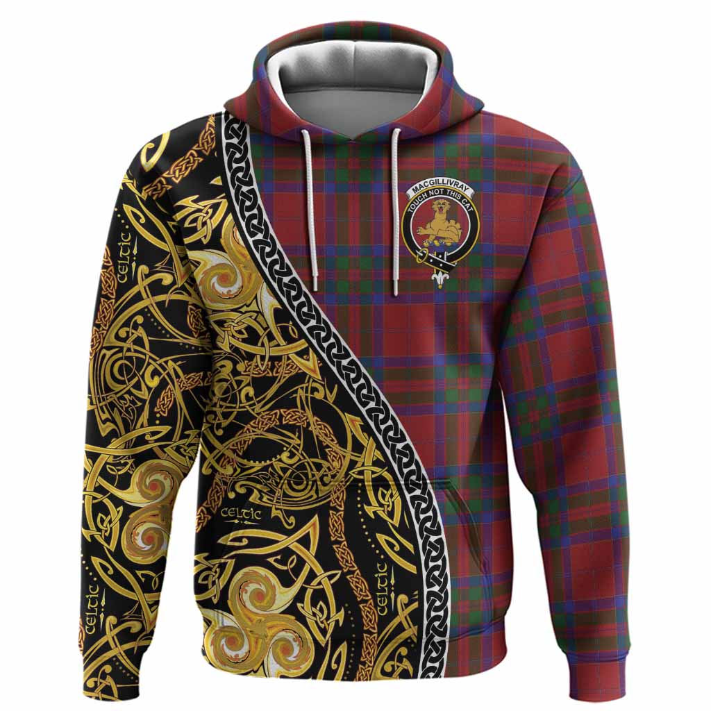 MacGillivray (McGillivray) Tartan Crest Hoodie Celtic Knot and Triple Trickle Spiral Symbols