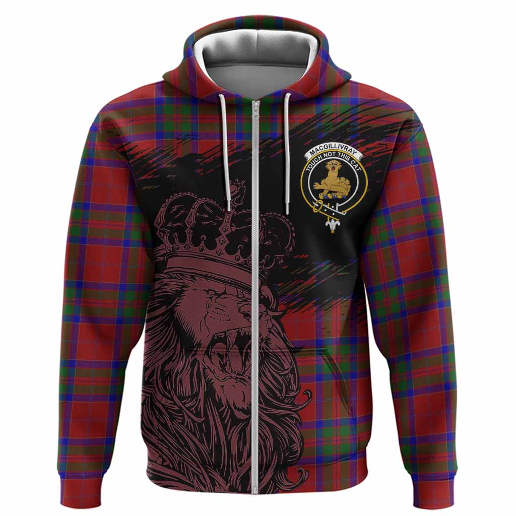MacGillivray (McGillivray) Tartan Crest Hoodie Crowned Lion Heritage Style