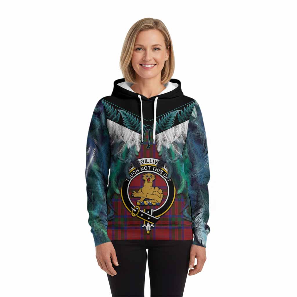 MacGillivray (McGillivray) Tartan Crest Hoodie New Zealand Maori Korowai Cloak