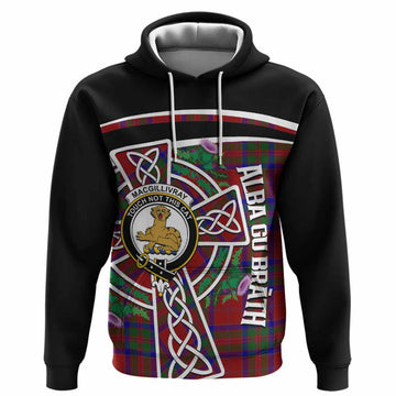 MacGillivray (McGillivray) Tartan Crest Hoodie Scottish Thistle Celtic Cross Alba Gu Brath