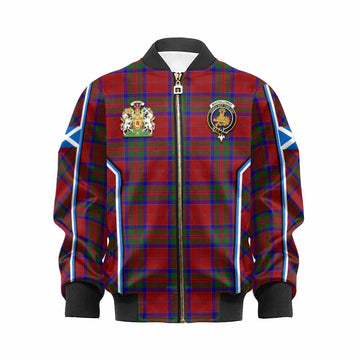 MacGillivray (McGillivray) Tartan Crest Kid Bomber Jacket Scotland Coat of Arm Flag Style