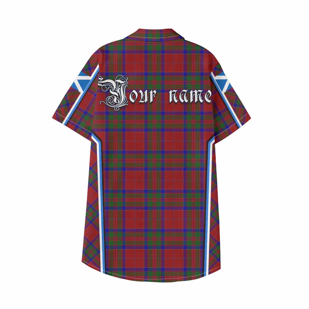MacGillivray (McGillivray) Tartan Crest Kid Hawaiian Shirt Scotland Coat of Arm Flag Style - Tartan Vibes Clothing
