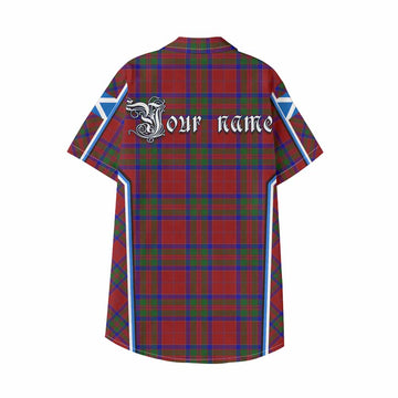 MacGillivray (McGillivray) Tartan Crest Kid Hawaiian Shirt Scotland Coat of Arm Flag Style