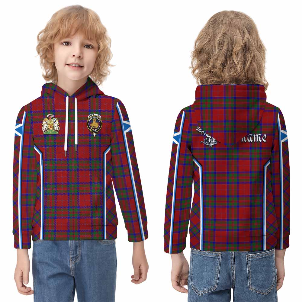 MacGillivray (McGillivray) Tartan Crest Kid Hoodie Scotland Coat of Arm Flag Style - Tartan Vibes Clothing