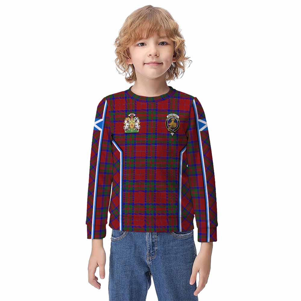 MacGillivray (McGillivray) Tartan Crest Kid Knitted Sweatshirt Scotland Coat of Arm Flag Style - Tartan Vibes Clothing