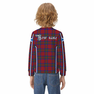 MacGillivray (McGillivray) Tartan Crest Kid Knitted Sweatshirt Scotland Coat of Arm Flag Style