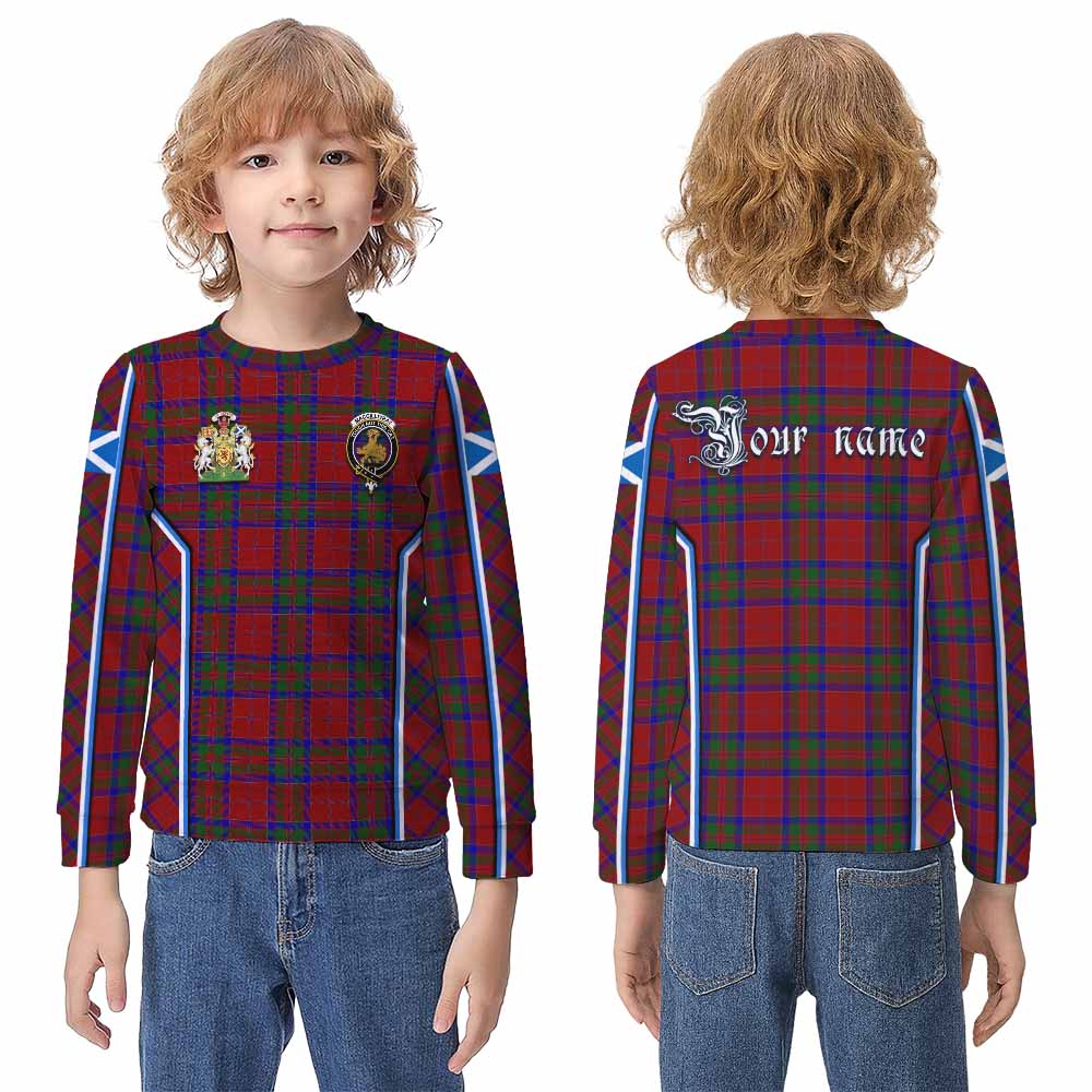 MacGillivray (McGillivray) Tartan Crest Kid Knitted Sweatshirt Scotland Coat of Arm Flag Style - Tartan Vibes Clothing