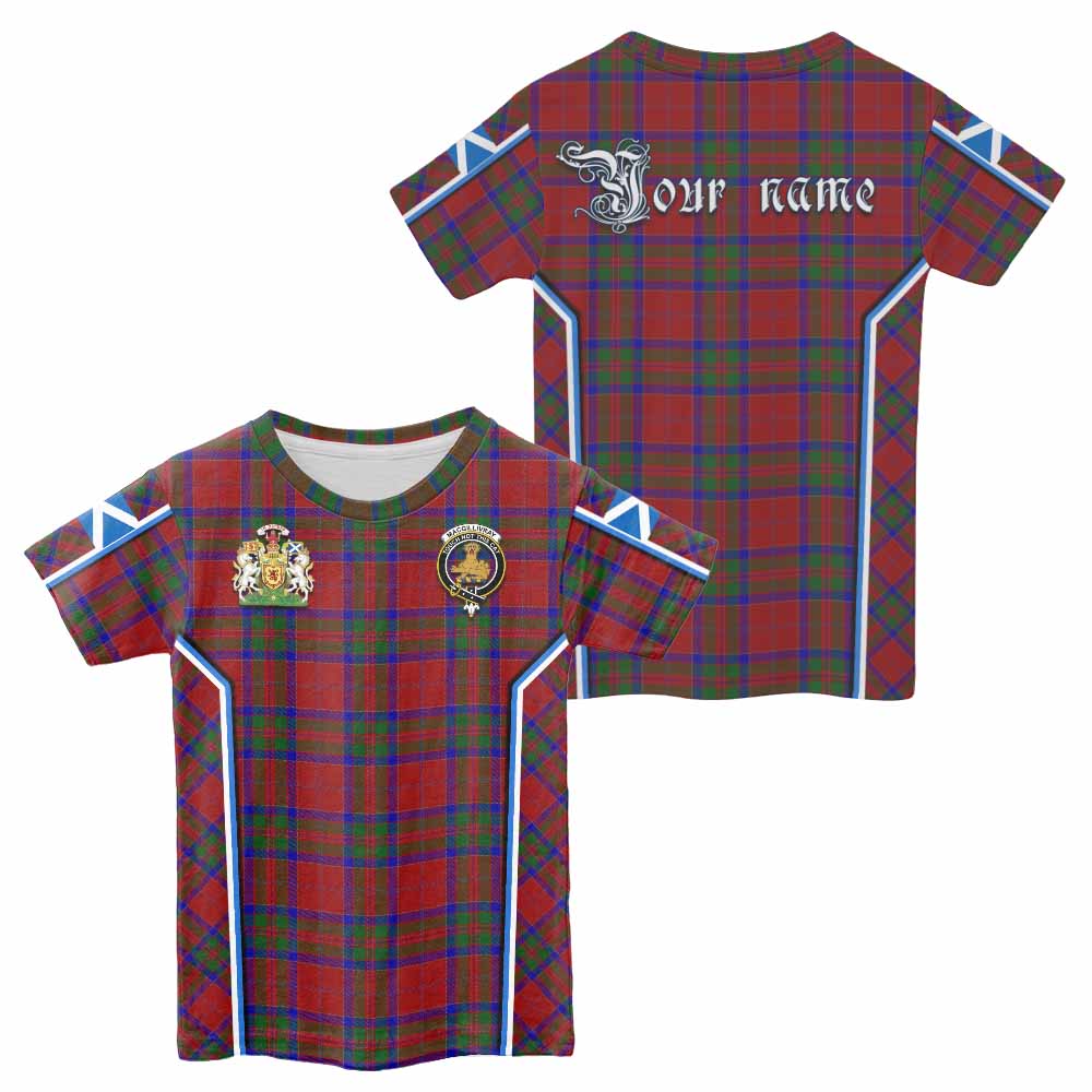 MacGillivray (McGillivray) Tartan Crest Kid T-shirt Scotland Coat of Arm Flag Style - Tartan Vibes Clothing