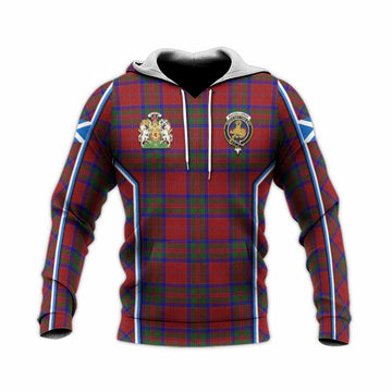 MacGillivray (McGillivray) Tartan Crest Knitted Hoodie Scotland Coat of Arm Flag Style