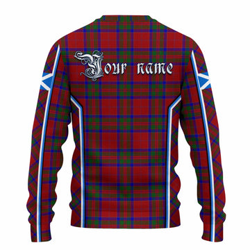 MacGillivray (McGillivray) Tartan Crest Knitted Sweater Scotland Coat of Arm Flag Style