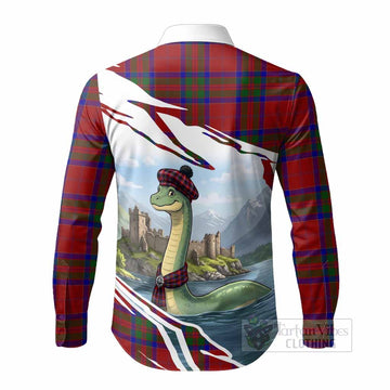 MacGillivray (McGillivray) Tartan Crest Loch Ness Monster Scottish Heritage Art Long Sleeve Button Shirts