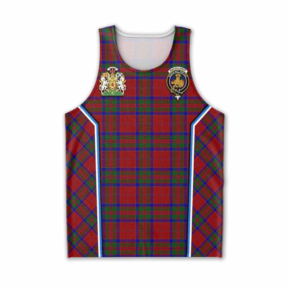 MacGillivray (McGillivray) Tartan Crest Men Tank Top Scotland Coat of Arm Flag Style - Tartan Vibes Clothing