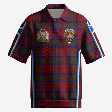 MacGillivray (McGillivray) Tartan Crest Men’s Polo Sweater Top Scotland Coat of Arm Flag Style