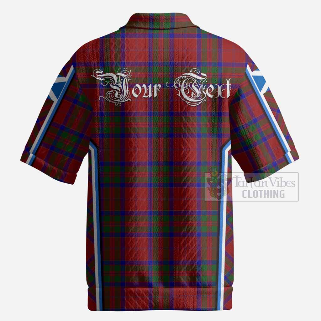 MacGillivray (McGillivray) Tartan Crest Men’s Polo Sweater Top Scotland Coat of Arm Flag Style