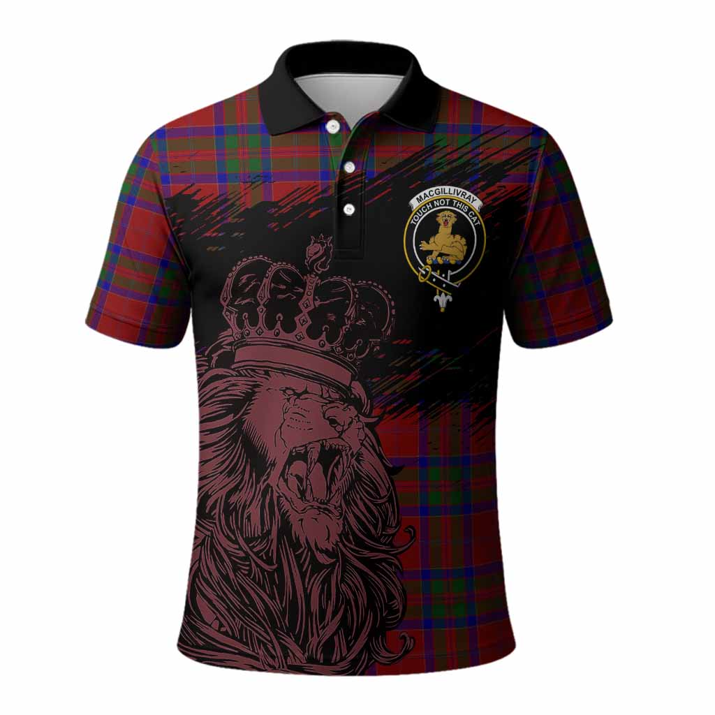 MacGillivray (McGillivray) Tartan Crest Polo Shirt Crowned Lion Heritage Style
