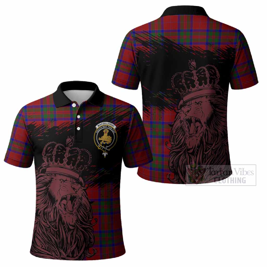 MacGillivray (McGillivray) Tartan Crest Polo Shirt Crowned Lion Heritage Style