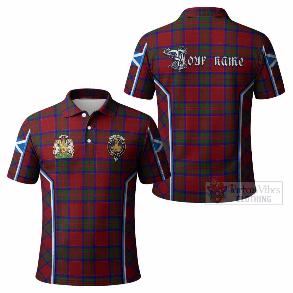 MacGillivray (McGillivray) Tartan Crest Polo Shirt Scotland Coat of Arm Flag Style - Tartan Vibes Clothing