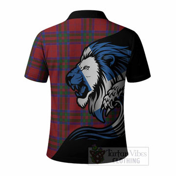 MacGillivray (McGillivray) Tartan Crest Polo Shirt Scottish Golden Lions Wave Flow