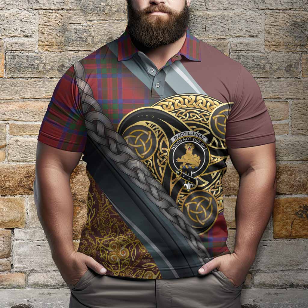 MacGillivray (McGillivray) Tartan Crest Polo Shirt Scottish Triskele Celtic