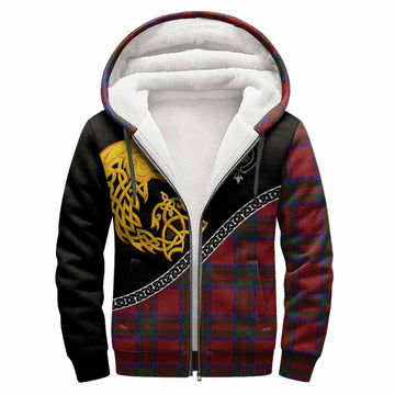 MacGillivray (McGillivray) Tartan Crest Sherpa Hoodie Legendary Dragon Knot Half Style
