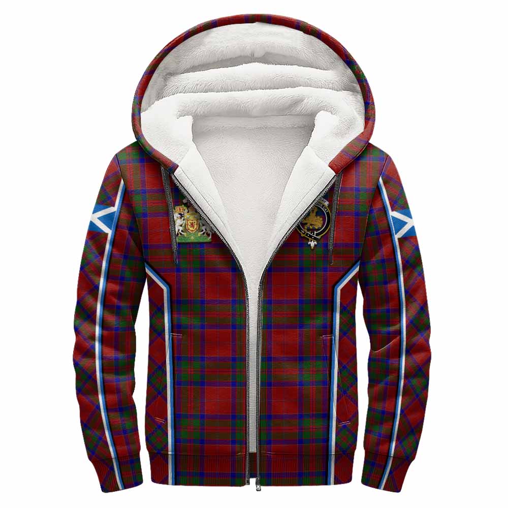MacGillivray (McGillivray) Tartan Crest Sherpa Hoodie Scotland Coat of Arm Flag Style - Tartan Vibes Clothing
