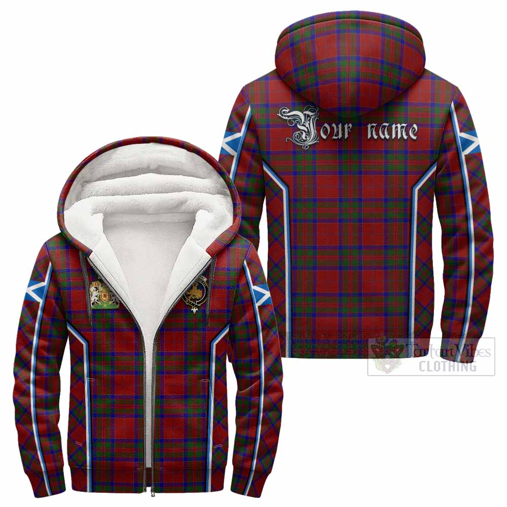 MacGillivray (McGillivray) Tartan Crest Sherpa Hoodie Scotland Coat of Arm Flag Style - Tartan Vibes Clothing