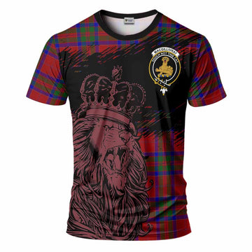 MacGillivray (McGillivray) Tartan Crest T-Shirt Crowned Lion Heritage Style