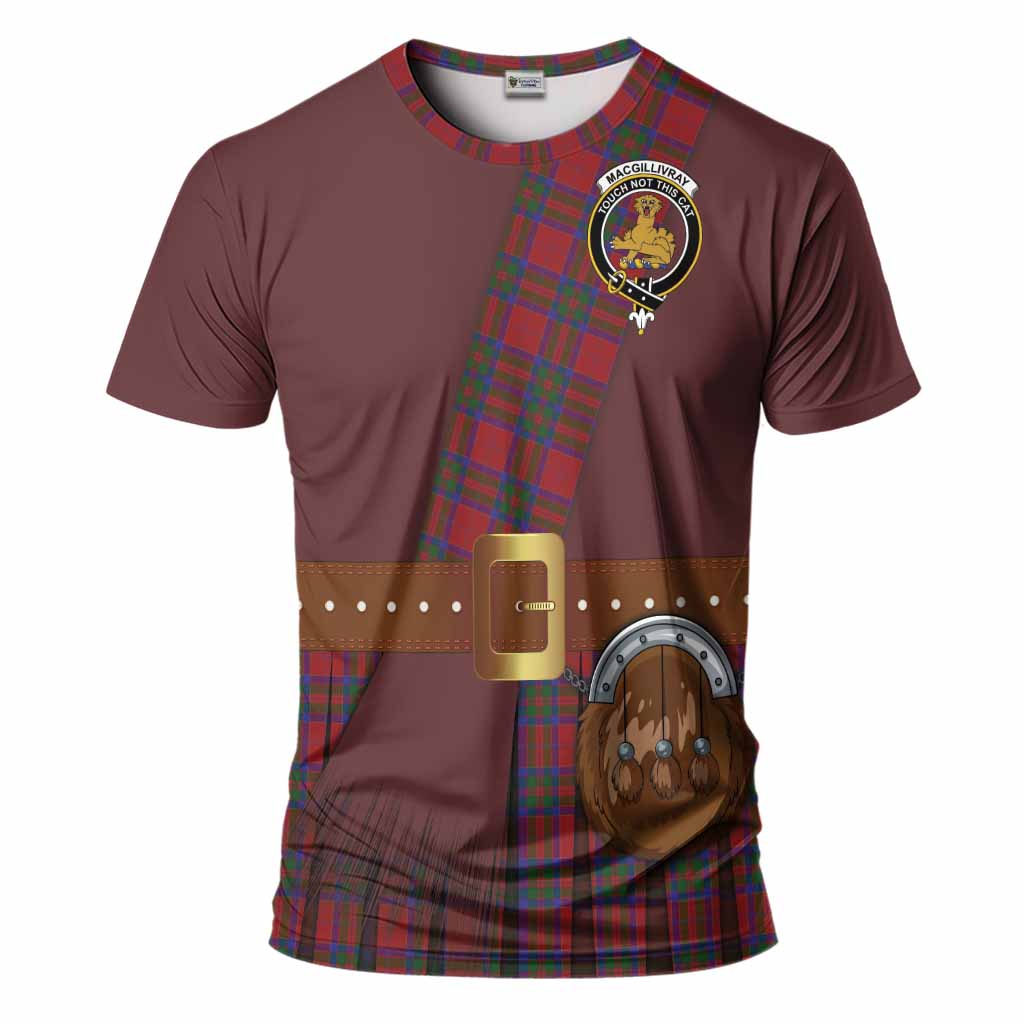 MacGillivray (McGillivray) Tartan Crest T-Shirt Kilt Costume Style
