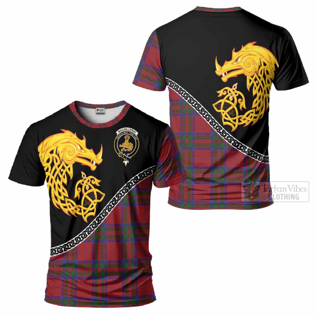 MacGillivray (McGillivray) Tartan Crest T-Shirt Legendary Dragon Knot Half Style