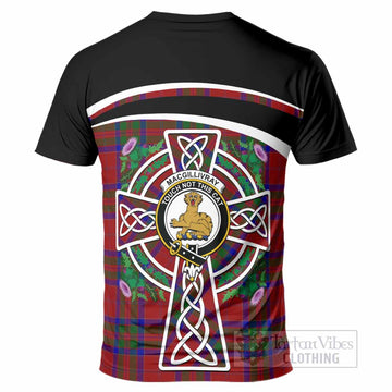 MacGillivray (McGillivray) Tartan Crest T-Shirt Scottish Thistle Celtic Cross Alba Gu Brath