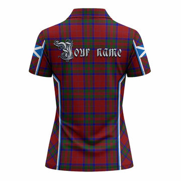 MacGillivray (McGillivray) Tartan Crest Women's Polo Shirt Scotland Coat of Arm Flag Style