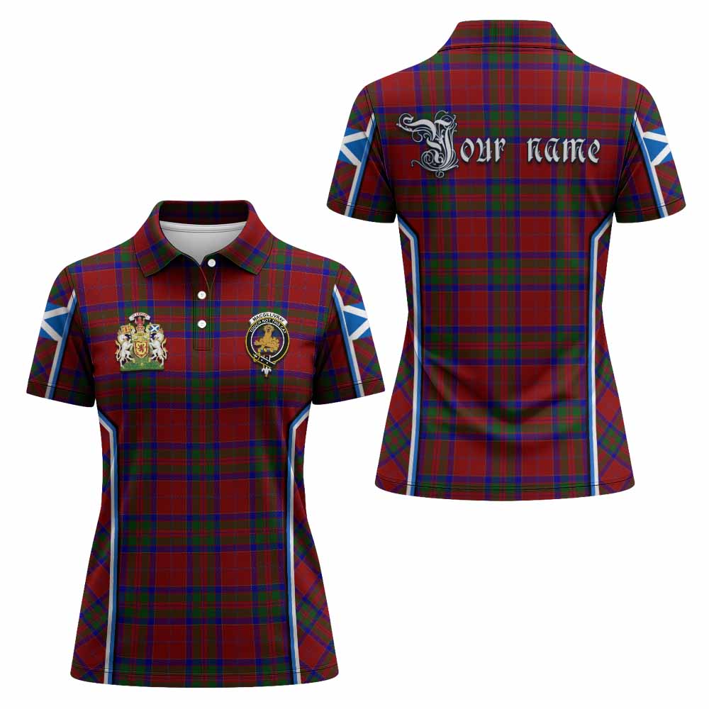 MacGillivray (McGillivray) Tartan Crest Women's Polo Shirt Scotland Coat of Arm Flag Style - Tartan Vibes Clothing