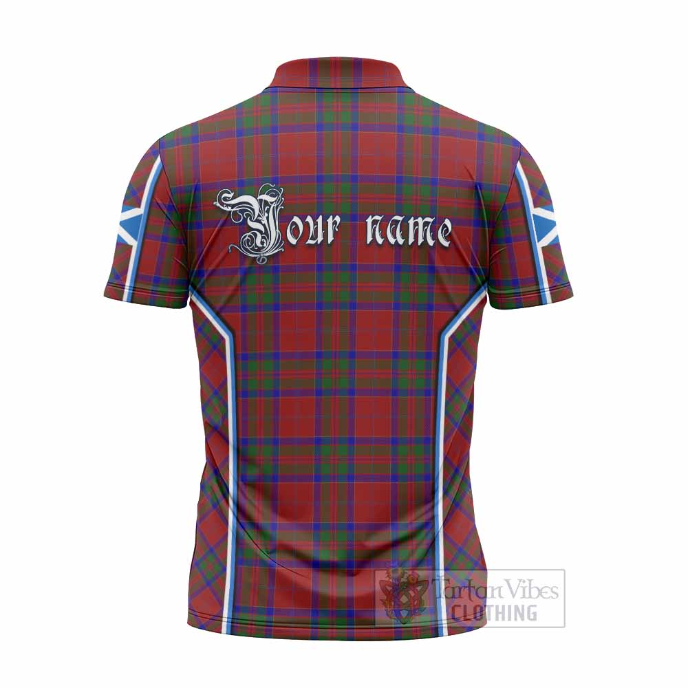 MacGillivray (McGillivray) Tartan Crest Zipper Polo Shirt Scotland Coat of Arm Flag Style - Tartan Vibes Clothing