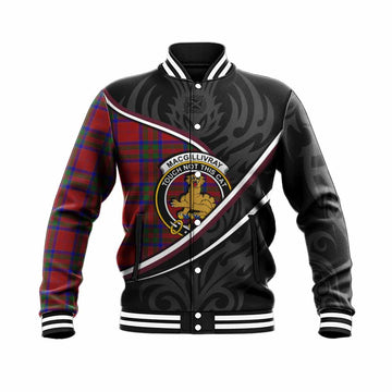 MacGillivray (McGillivray) Tartan Family Crest Baseball Jacket Celtic Scottish Thistle Floral - Tartan Vibes Clothing