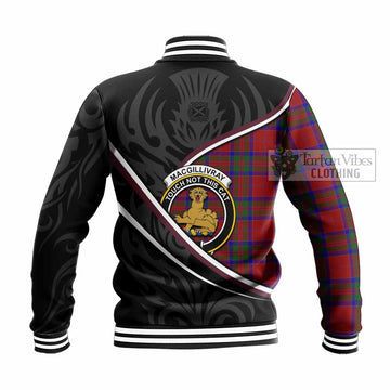 MacGillivray (McGillivray) Tartan Family Crest Baseball Jacket Celtic Scottish Thistle Floral - Tartan Vibes Clothing