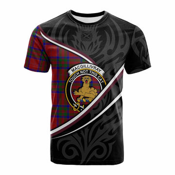 MacGillivray (McGillivray) Tartan Family Crest Cotton T-shirt Celtic Scottish Thistle Floral
