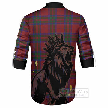 MacGillivray (McGillivray) Tartan Family Crest Ghillie Shirt Crowned Lion Roaring