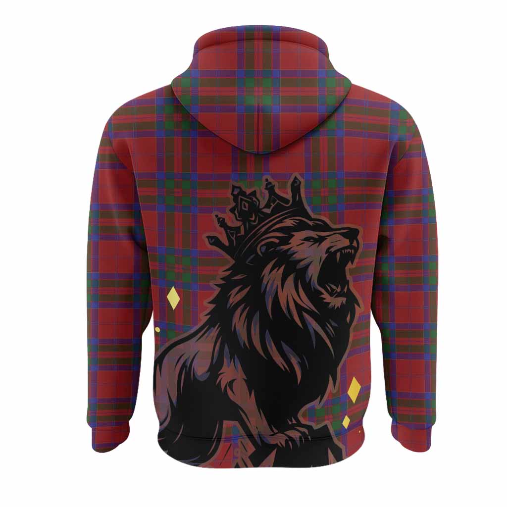 MacGillivray (McGillivray) Tartan Family Crest Hoodie Crowned Lion Roaring