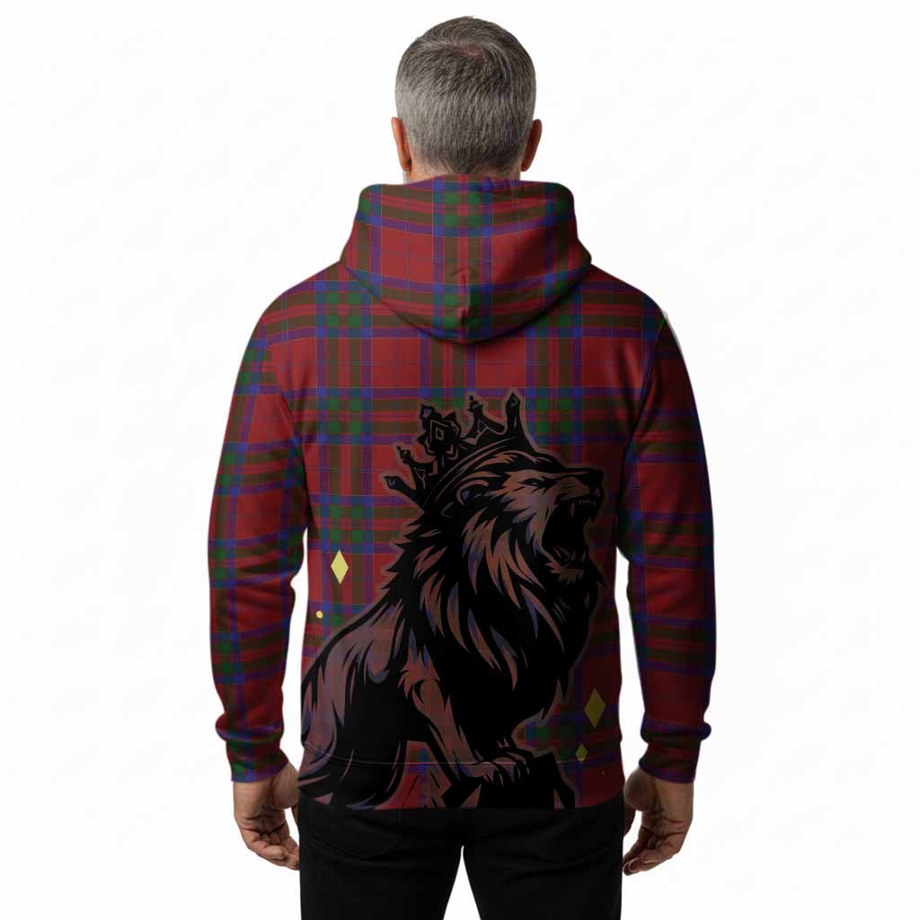MacGillivray (McGillivray) Tartan Family Crest Hoodie Crowned Lion Roaring