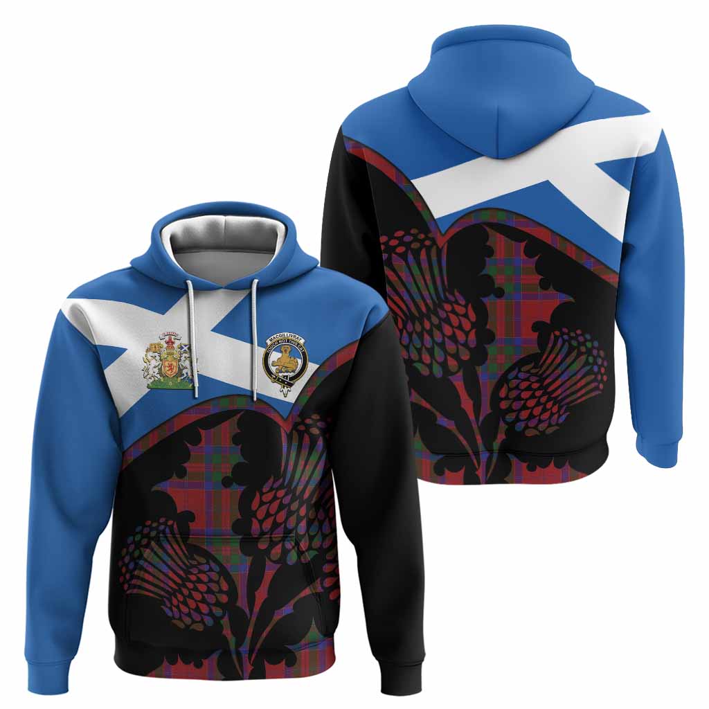 MacGillivray (McGillivray) Tartan Family Crest Hoodie Scotland Thistle Floral Flag Style