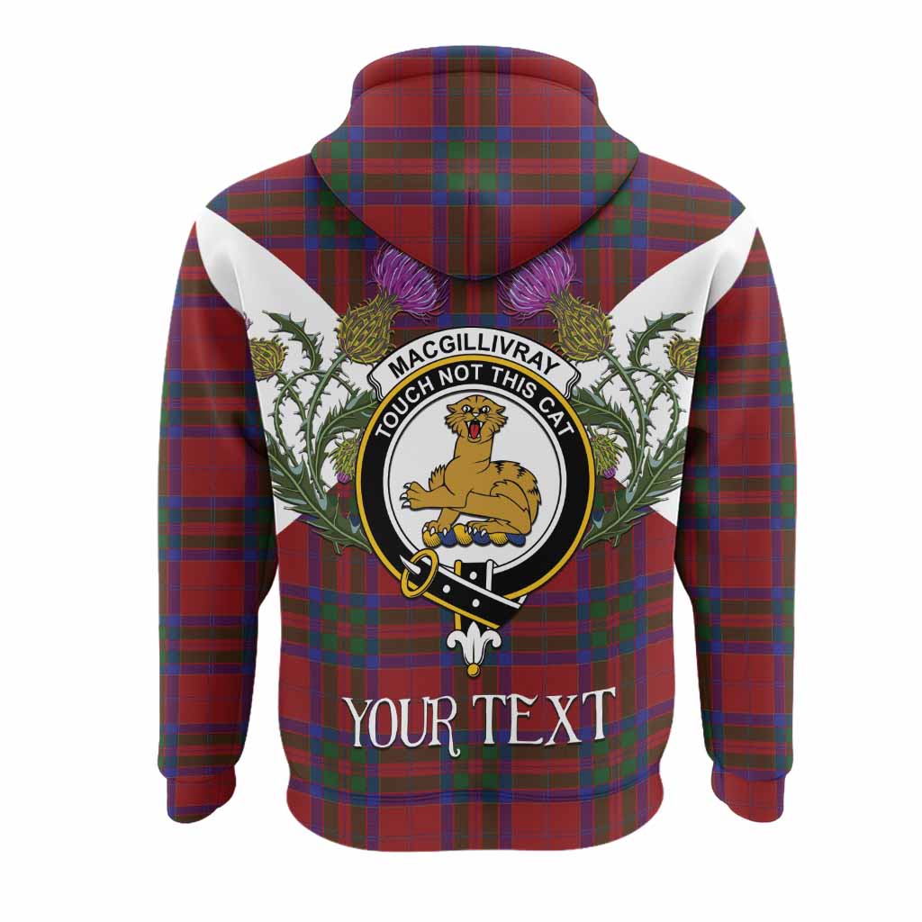 MacGillivray (McGillivray) Tartan Family Crest Hoodie Scottish Burns Night Thistle Floral