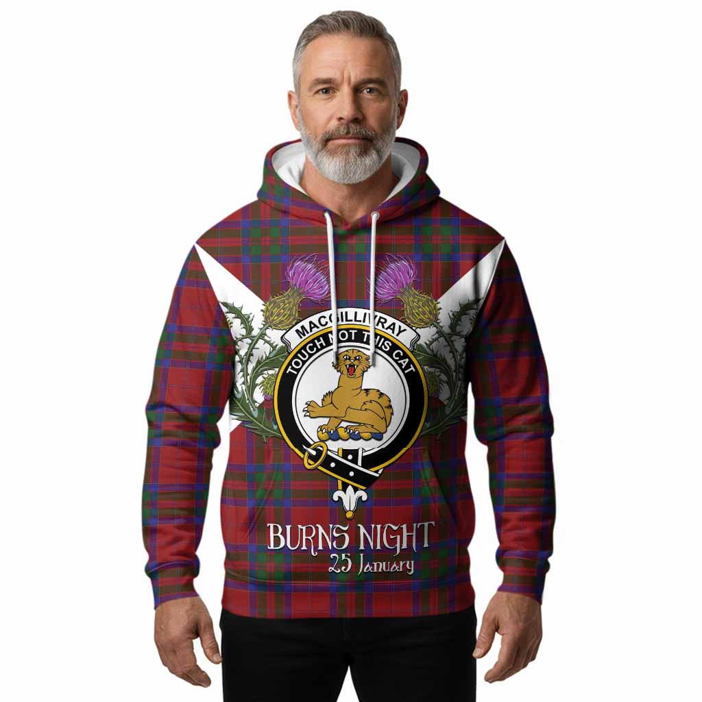 MacGillivray (McGillivray) Tartan Family Crest Hoodie Scottish Burns Night Thistle Floral