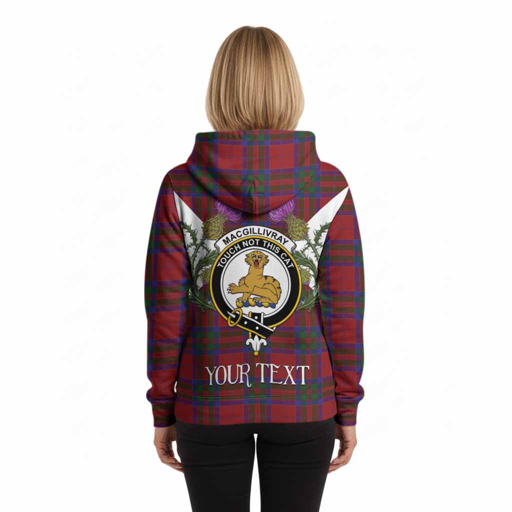 MacGillivray (McGillivray) Tartan Family Crest Hoodie Scottish Burns Night Thistle Floral