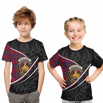 MacGillivray (McGillivray) Tartan Family Crest Kid T-shirt Celtic Scottish Thistle Floral
