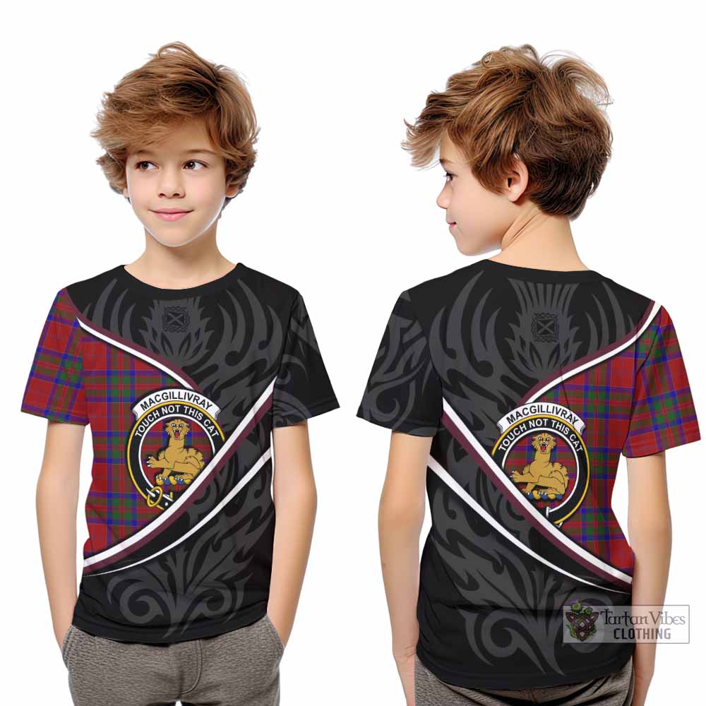 MacGillivray (McGillivray) Tartan Family Crest Kid T-shirt Celtic Scottish Thistle Floral - Tartan Vibes Clothing