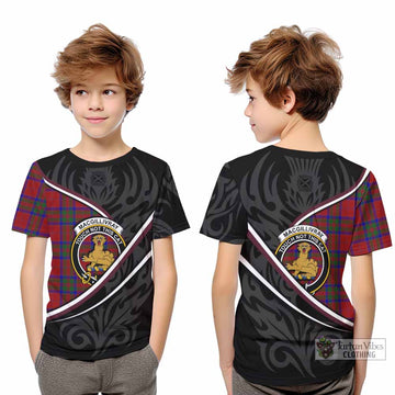 MacGillivray (McGillivray) Tartan Family Crest Kid T-shirt Celtic Scottish Thistle Floral