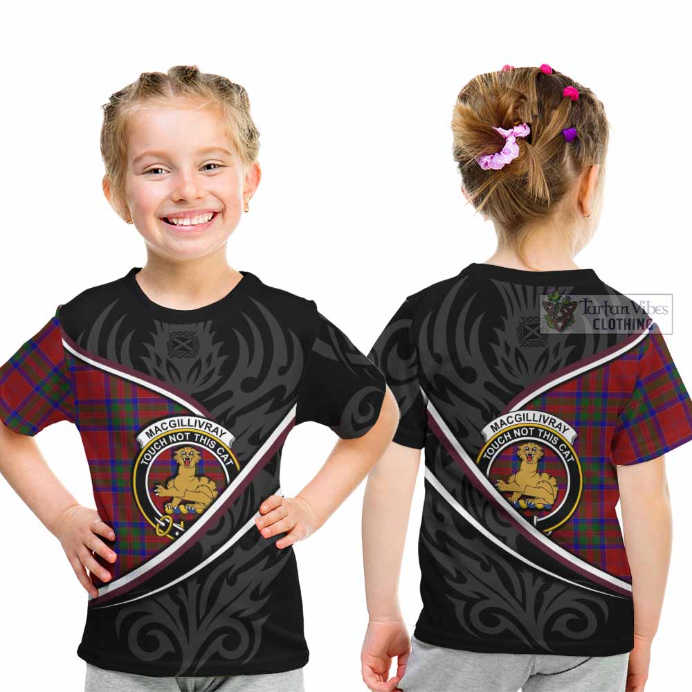 MacGillivray (McGillivray) Tartan Family Crest Kid T-shirt Celtic Scottish Thistle Floral - Tartan Vibes Clothing