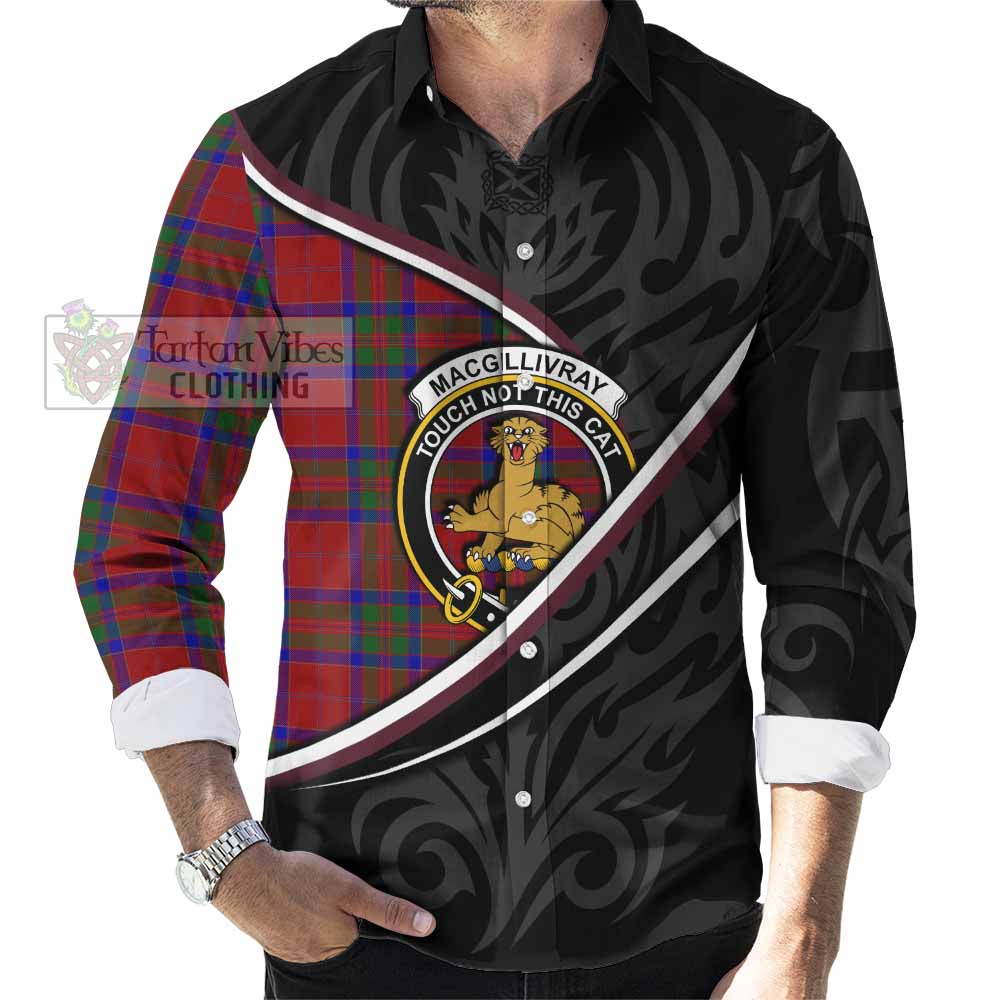 MacGillivray (McGillivray) Tartan Family Crest Long Sleeve Button Shirts Celtic Scottish Thistle Floral - Tartan Vibes Clothing