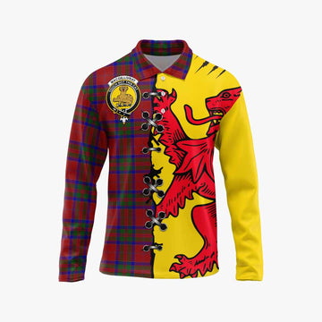 MacGillivray (McGillivray) Tartan Family Crest Long Sleeve Polo Shirt Lion Rampant Honor