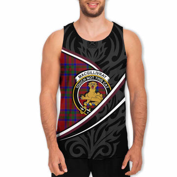 MacGillivray (McGillivray) Tartan Family Crest Men Tank Top Celtic Scottish Thistle Floral